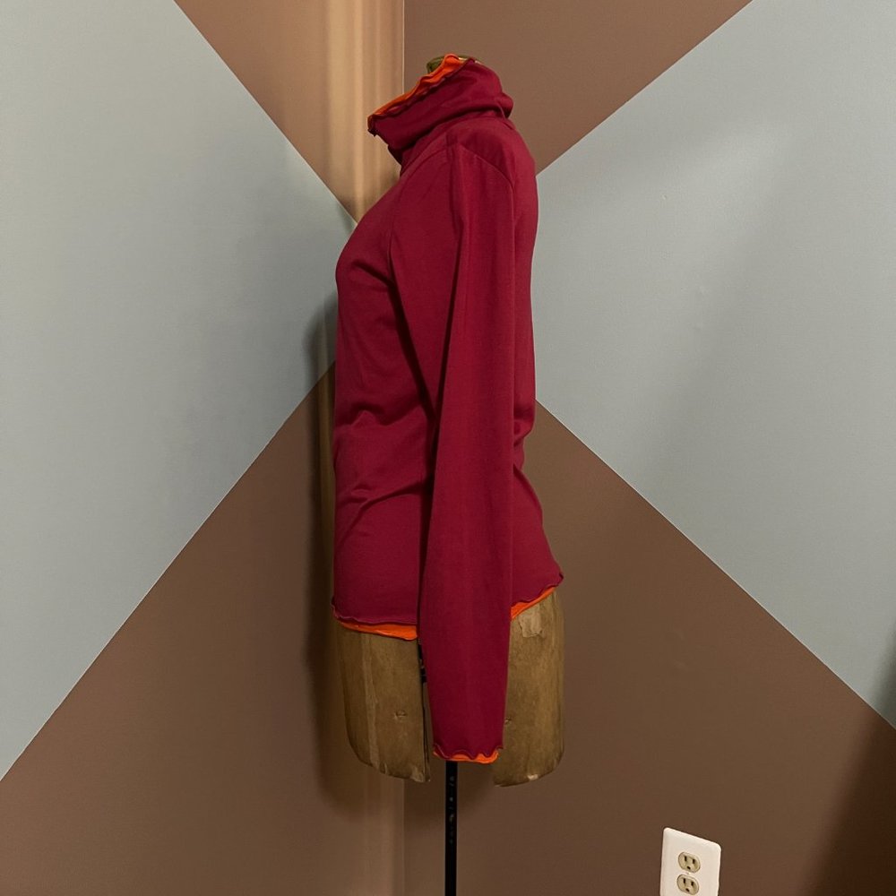 Athleta Double Layer Lettuce Edge Turtleneck - image 3